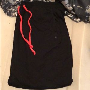 Black and pink joggers